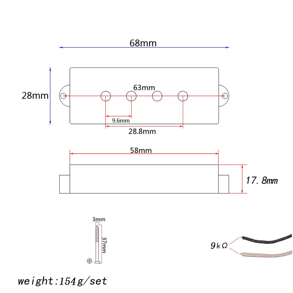Bass Guitar Pickup Neck Bridge - Bass Guitar Strings ulasan dan harga