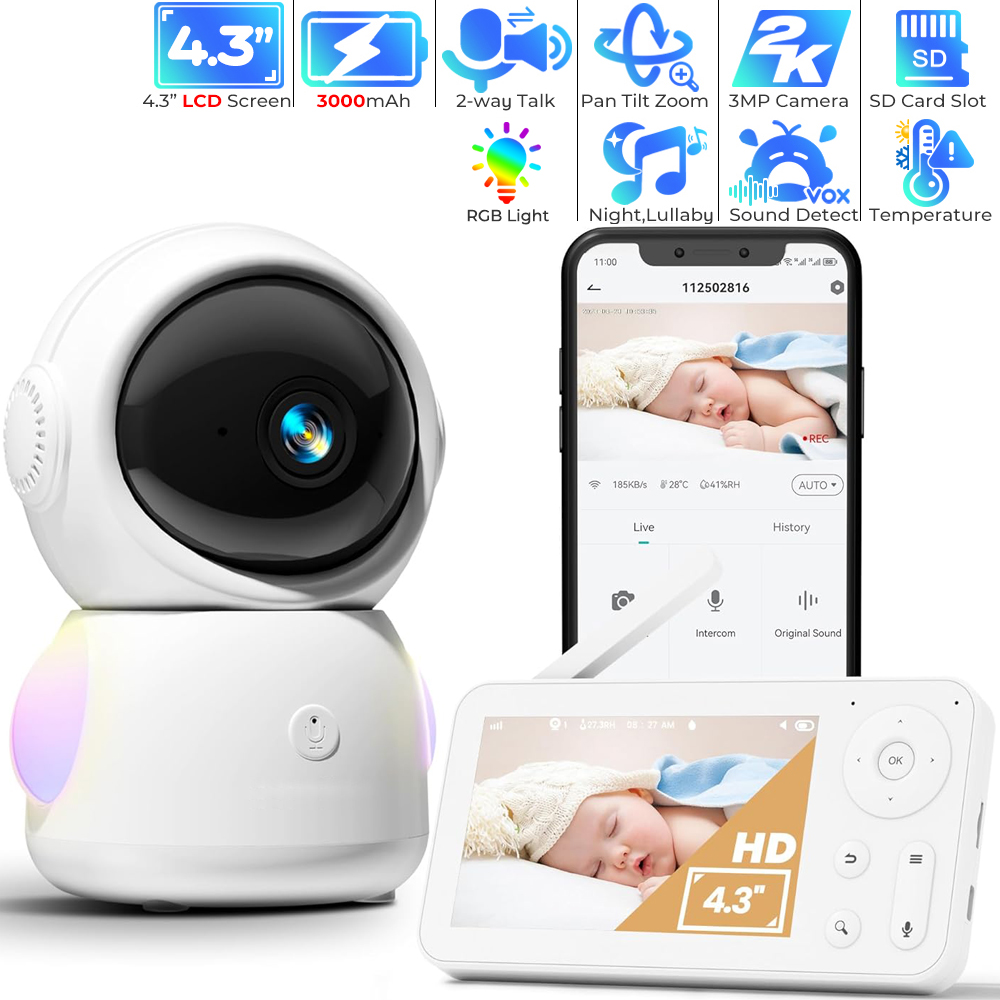 WiFi Baby Monitor with App Con - Audio Music Google ulasan dan harga