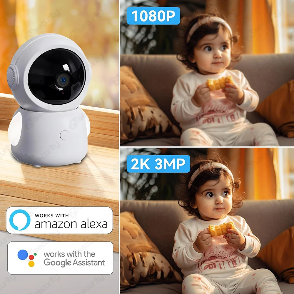 2K WiFi Baby Monitor with Scre - Audio Music Google ulasan dan harga
