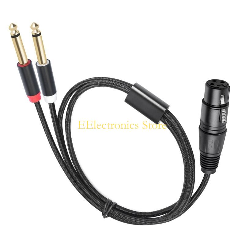 B03C 2x6.35mm 1/4inch to 3Pin  - Audio And Music Splitter ulasan dan harga
