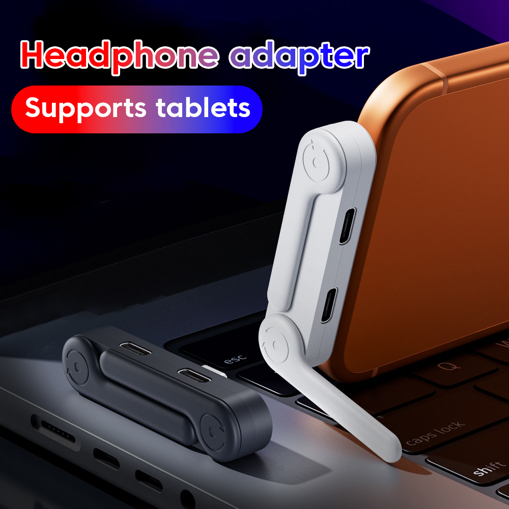 2 in 1 USB C Headphone Adapter - Audio And Music Splitter ulasan dan harga
