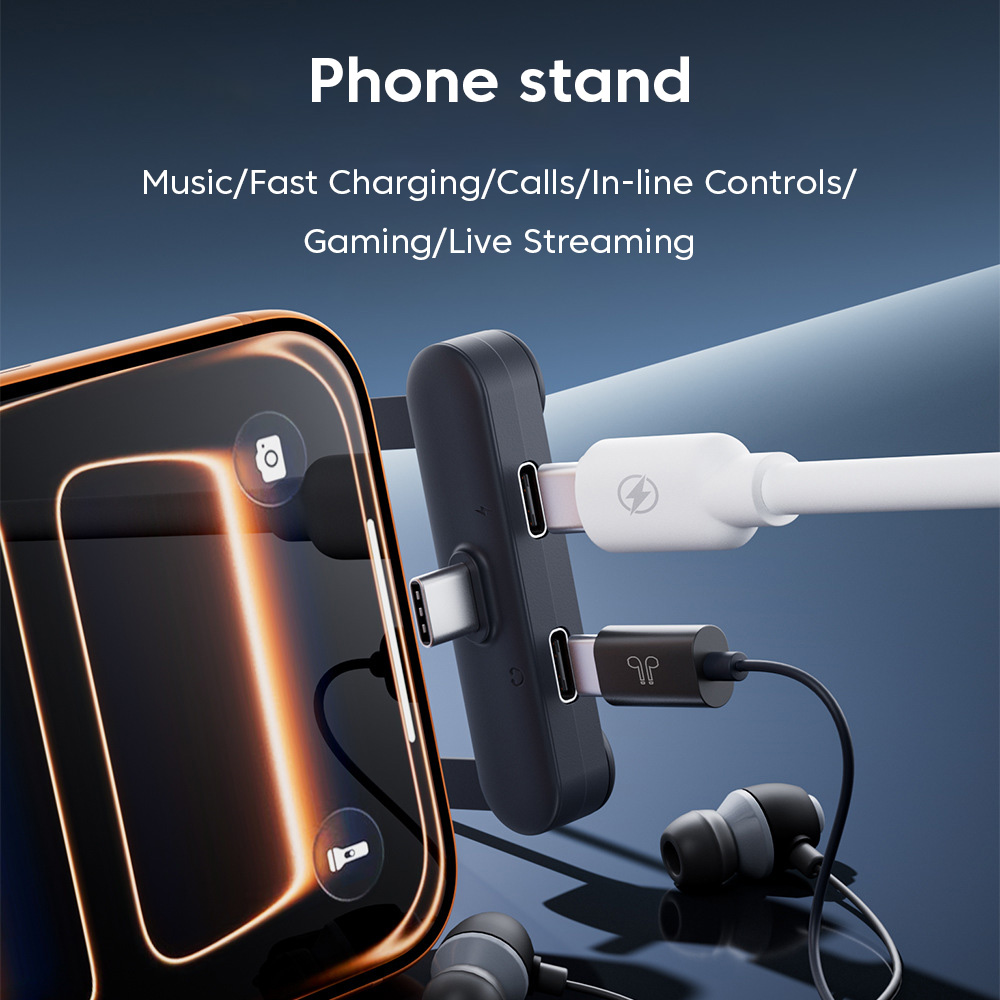 2 in 1 USB C Headphone Adapter - Audio And Music Splitter ulasan dan harga