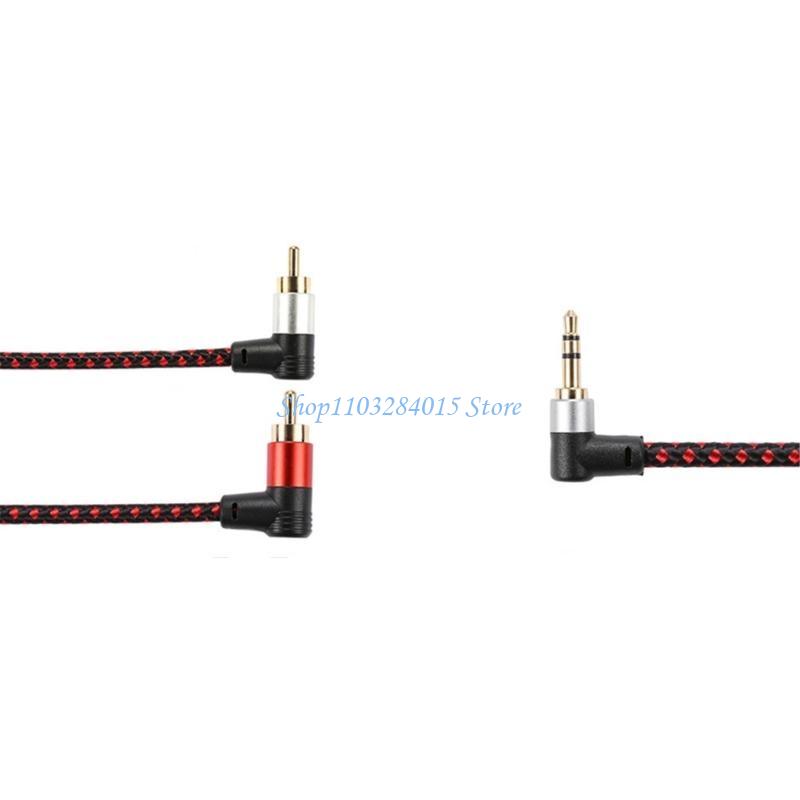 R6FF 90° RCA Cable Jacks 3.5mm - Audio And Music Splitter ulasan dan harga