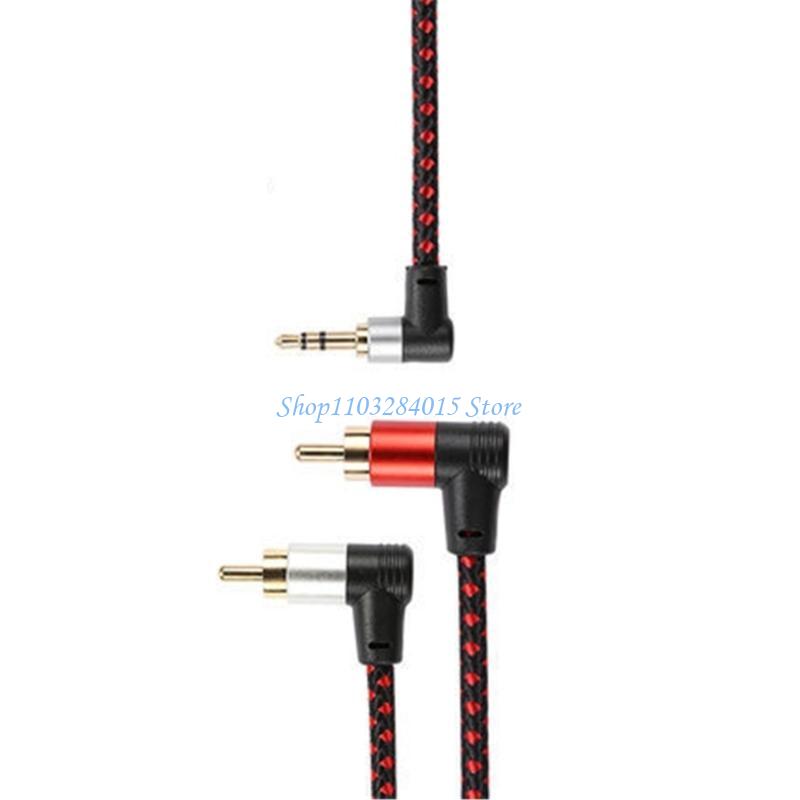 R6FF 90° RCA Cable Jacks 3.5mm - Audio And Music Splitter ulasan dan harga