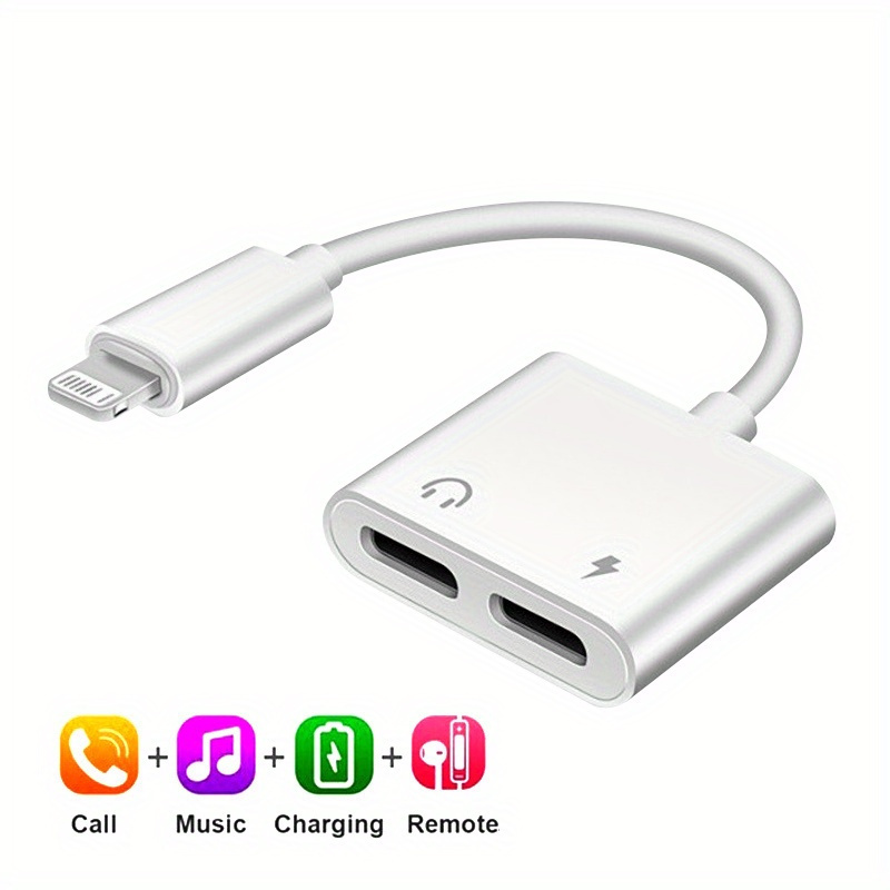 Dual‑Port 2‑in‑1 Lightning Spl - Audio And Music Splitter ulasan dan harga