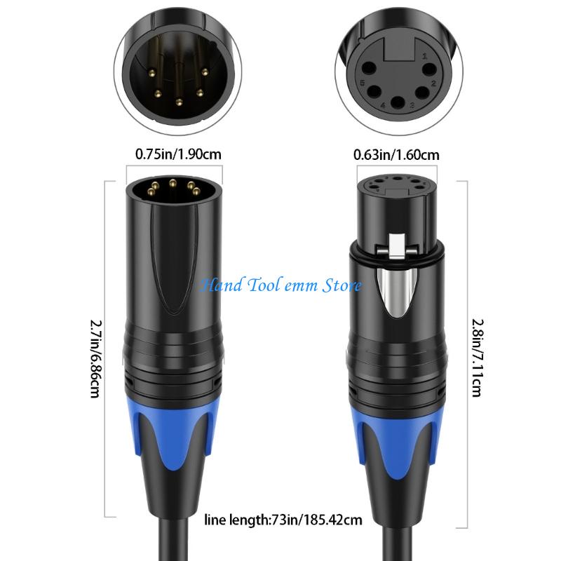H37F Durability 5Pin XLR Y Spl - Audio And Music Splitter ulasan dan harga