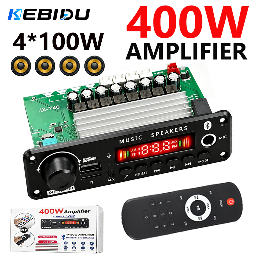 KEBIDU 400W Amplifier Car MP3  - Audio Music Volume ulasan dan harga