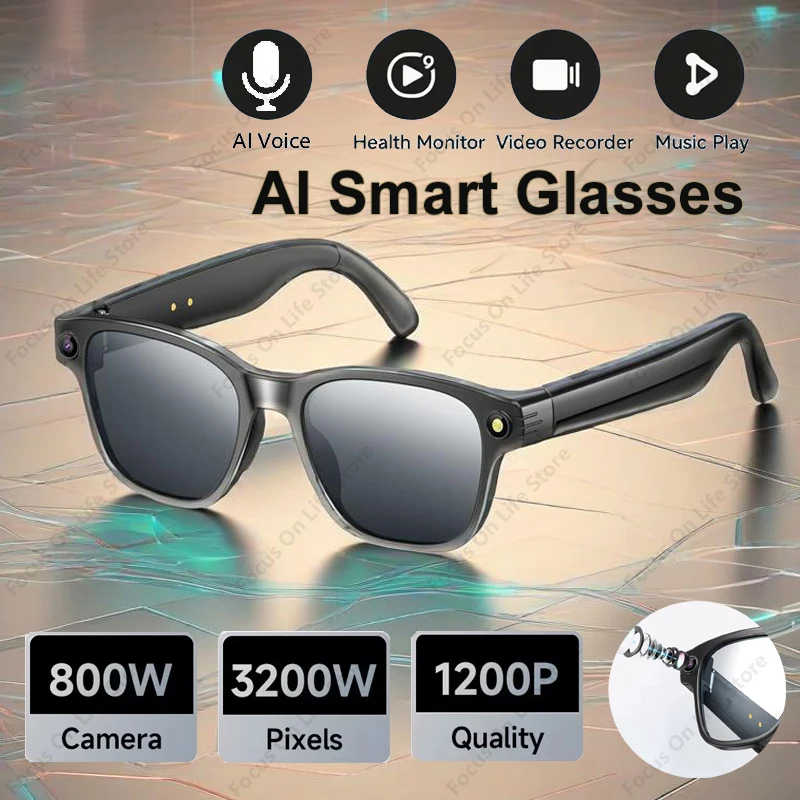 AI Smart Glasses 8 Million Cam - Audio Music Voice ulasan dan harga