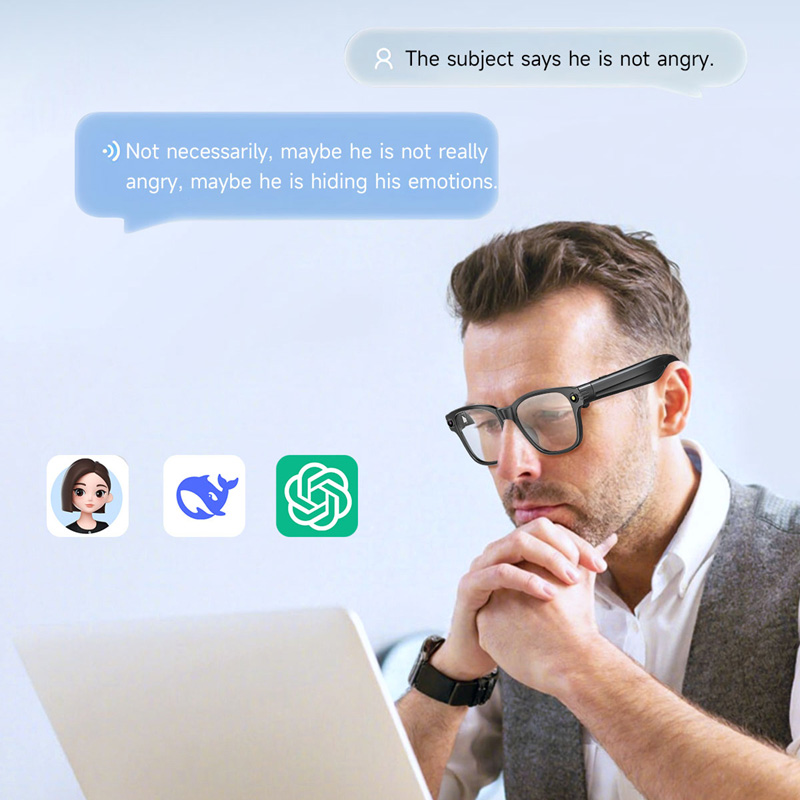 AI Smart Glasses 8 Million Cam - Audio Music Voice ulasan dan harga